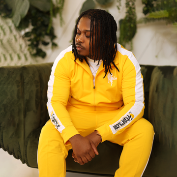 heartless tracksuit yellow & white