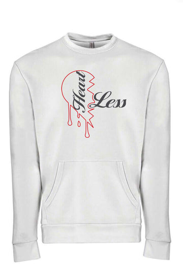 Heartless Crewneck - White & Red