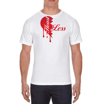 Heartless T-Shirt - White & Red