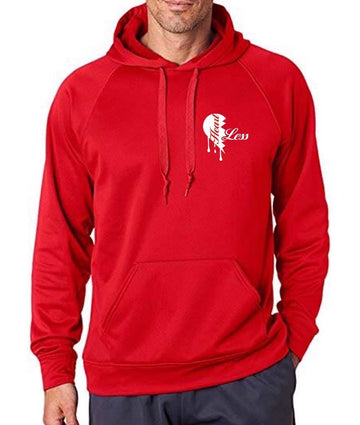 Heartless Hoodie - Red & White