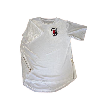 Heartless Velvet T-Shirt - White