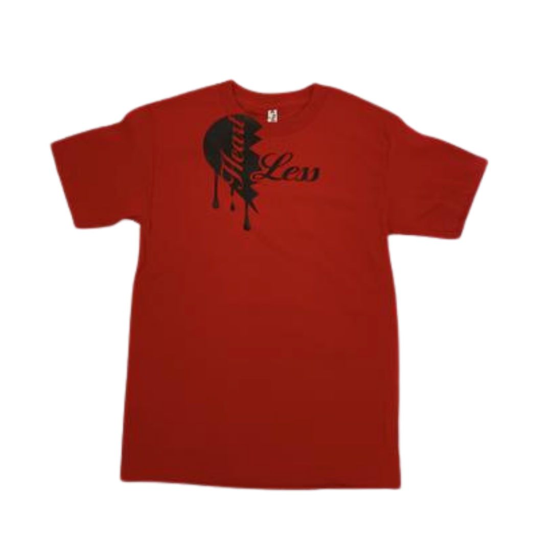 Heartless T-Shirt - Red & Black