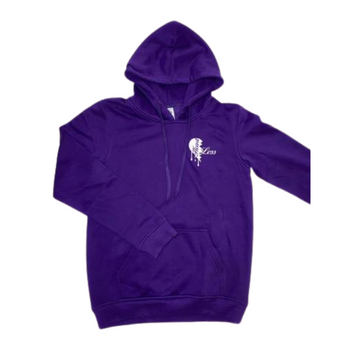 Heartless Hoodie - Purple & White
