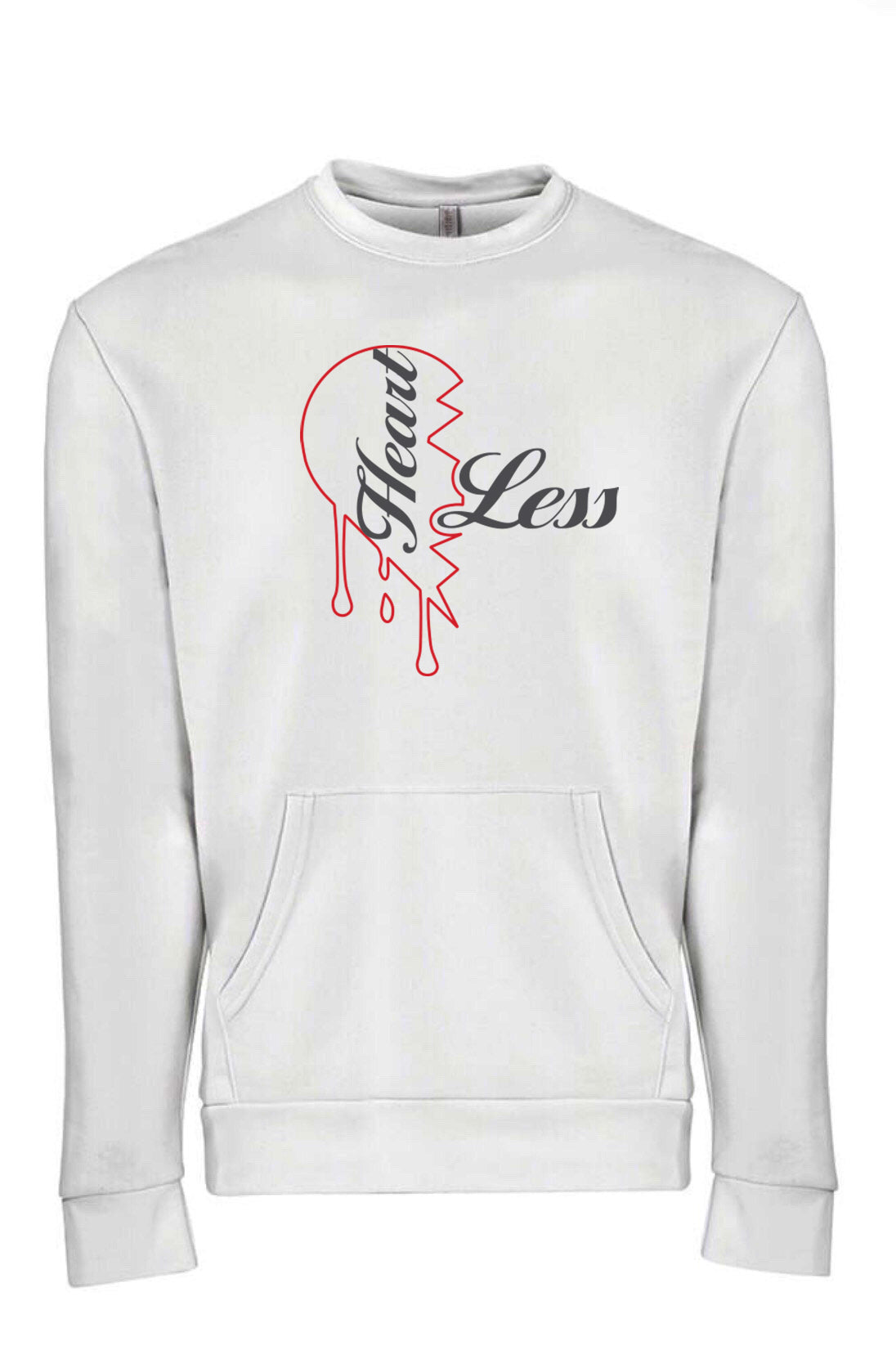 Heartless Crewneck - White & Red