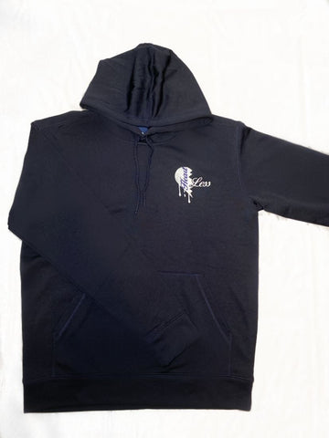 Heartless Hoodie - Blue & White