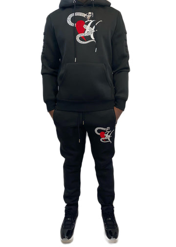 Heartless tracksuit black