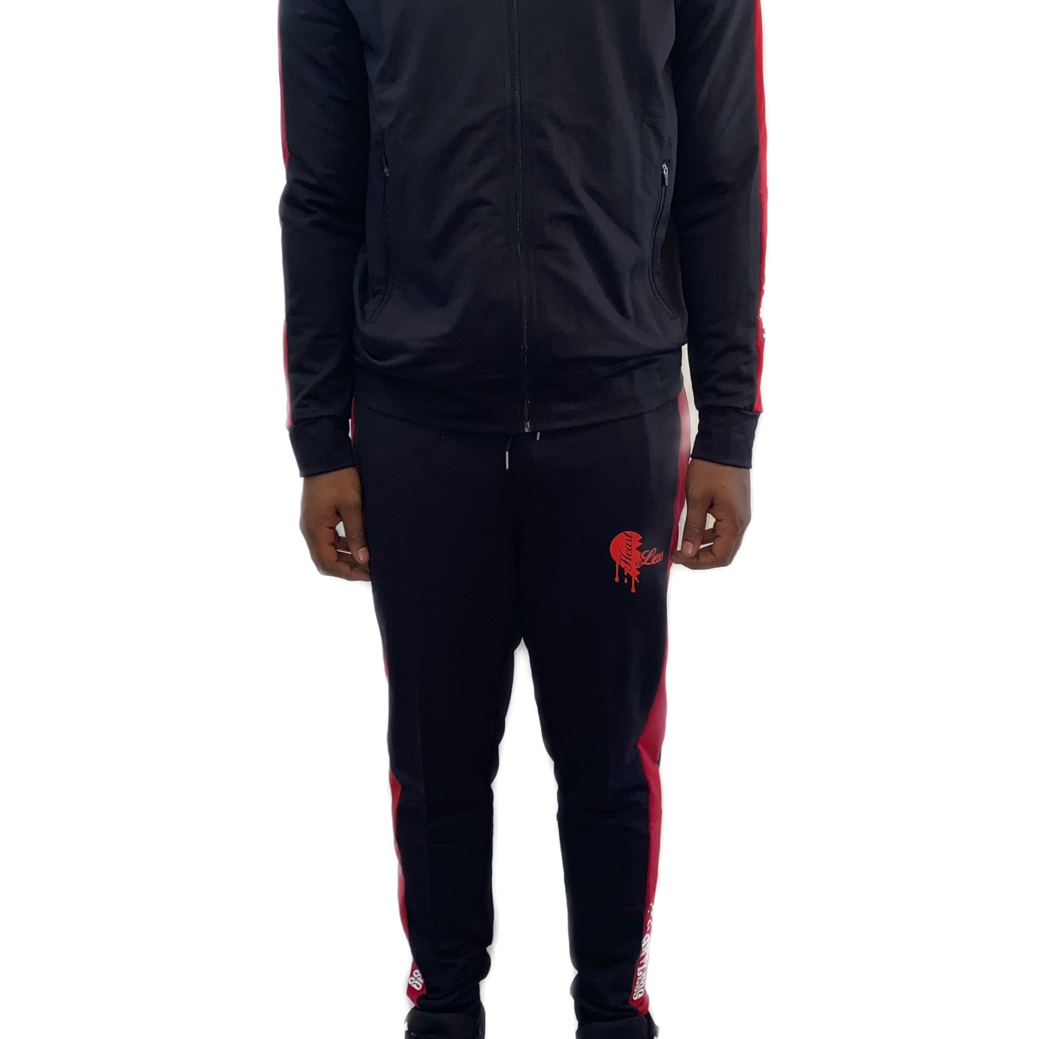 Heartless tracksuit black & red