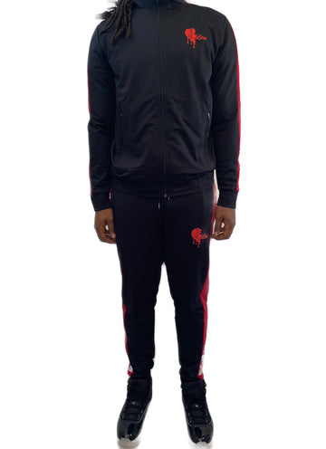 Heartless tracksuit black & red