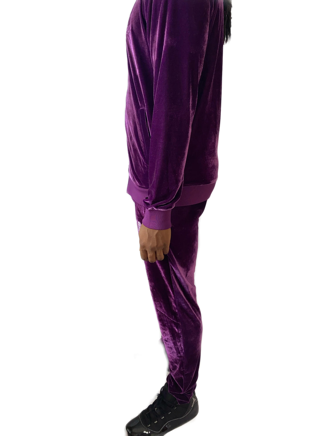 Heartless purple velvet tracksuit